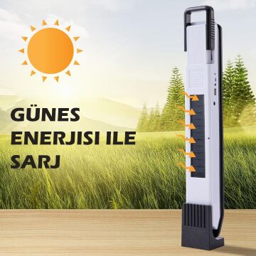Powermaster T2 57 Ledli Solar Ve Powerbank Özellikli Işıldak