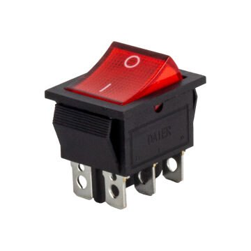 IC-104A GENİŞ IŞIKLI ANAHTAR 6P ON-OFF (10'LU PAKET)