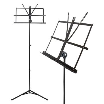 Magicvoice MV-19497 Orkestra Tipi Nota Sehpası Metal Katlanır Perfore Tabla Sayfa Tutuculu (50-150CM)