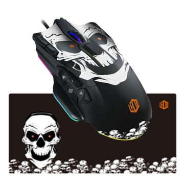 Lenovo Lecoo MG1102 8200 DPI 10 Makro Tuşlu Kablolu RGB Ledli Gaming Mouse + Mousepad