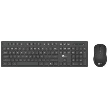 Lenovo Lecoo KW201 Kablosuz Q Klavye - Mouse Set Siyah