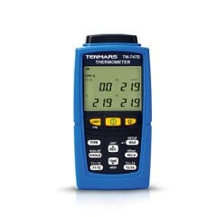 Tenmars TM-747D Kayıt Özellikli 4 Kanallı Termokupl Termometre | K, J, T, E, R, S, N Tipi Prob