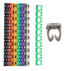 PowerMaster 0-9 Dijital Kodlu Renkli Kablo İşaretleyici