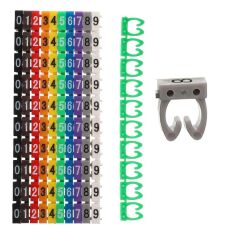 PowerMaster 0-9 Dijital Kodlu Renkli Kablo İşaretleyici