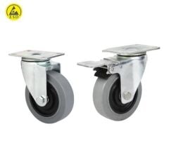 ESD Gri Tekerlek Seti 100mm Çap MX-B04-C-P_4G