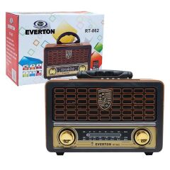 EVERTON RT-862BT USB/SD/FM/BLUETOOTH DESTEKLİ KUMANDALI NOSTALJİK RADYO