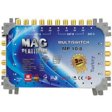 Mag Platinum 10-8 Kaskatlı Uydu Santrali