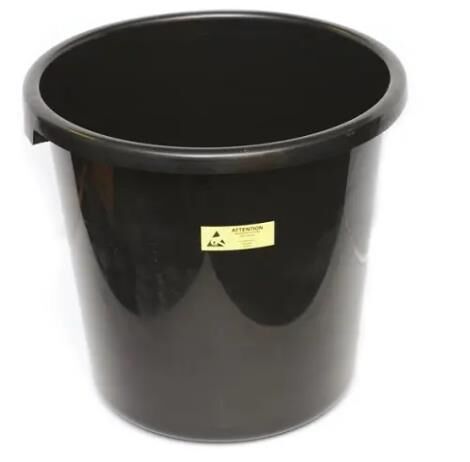 ESD Siyah İletken Çöp Kovası 16 Litre IZ-WB16