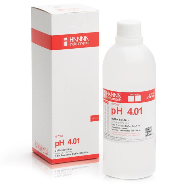 Hanna HI7004L Ph4 Kalibrasyon Solüsyon Çözeltisi 500mL