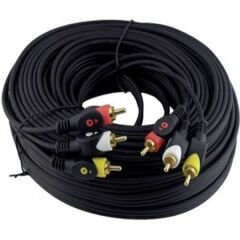 Elektromer 3 RCA - 3 RCA 20 Metre Kablo