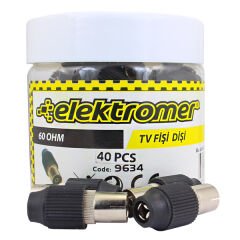 60 Ohm İthal Dişi Fiş (100 Adet)