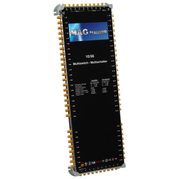 MAG Platinum MP 10/56 Multiswitch - 10 Giriş 56 Çıkışlı Merkezi Uydu Santrali Hybrid 4K ve 3D Destekli
