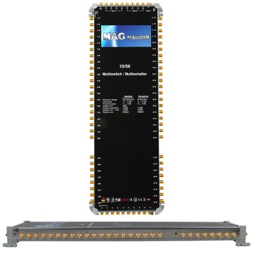 MAG Platinum MP 10/56 Multiswitch - 10 Giriş 56 Çıkışlı Merkezi Uydu Santrali Hybrid 4K ve 3D Destekli
