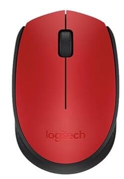 Logitech M171 USB Kırmızı Kablosuz Mouse