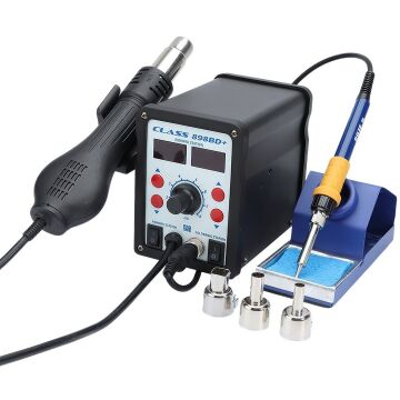 Class 898BD+ 70W Çift Ekranlı Dijital Üflemeli Havya İstasyonu