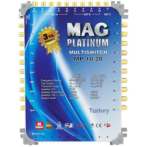 Mag Platinum 10-20 Kaskatlı Uydu Santrali