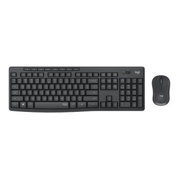 Logitech MK295 Q Tr Siyah Kablosuz Klavye Mouse Set
