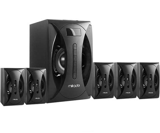 MİKADO MD-512 5+1 USB-SD GİRİŞ FM RADYOLU SİYAH SES SİSTEMİ SPEAKER