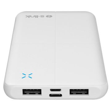 S-Link IP-G12N 10.000mAh MicroUSB + TYPE-C Beyaz Taşınabilir Pil Şarj Cihazı Powerbank