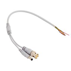 BNC GÜVENLİK KABLOSU POWERMASTER  (BNC+POWER JACKLI 20 CM) (20 ADET)