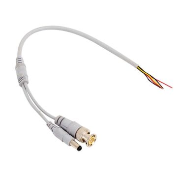 BNC GÜVENLİK KABLOSU POWERMASTER  (BNC+POWER JACKLI 20 CM) (20 ADET)