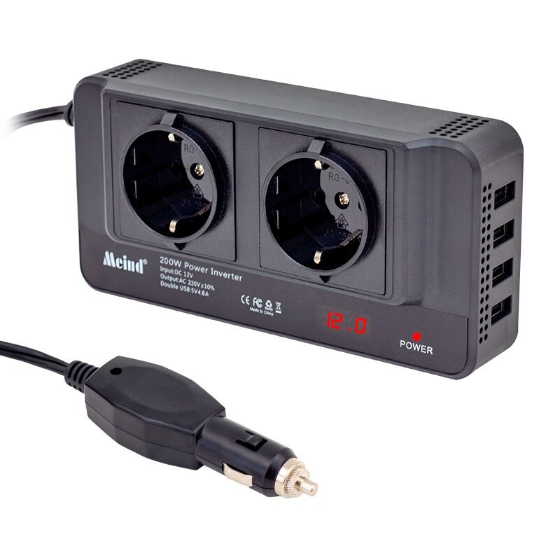 Powermaster 200 Watt DC12V-AC220V Çakmaktan Power İnverter İnvertör