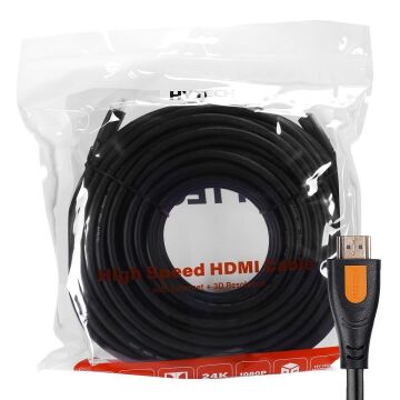 Hytech HY-HDM15 15 Metre Altın Uçlu 24K 1.4 Ver. 3D HDMI Kablo