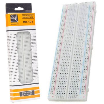 Elektromer MB-102 830 Delik 16.5Mm/5.4Mm/0.85Mm Büyük Boy Bread Board