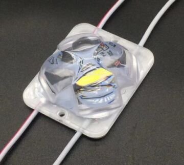 Powermaster PM-14718 12 Volt 2 Watt RGB Yanıp Sönen Çakar 4333-3030 Modül Led 43x33x28mm (20 Adet)