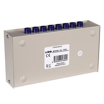S-Link SL-158C 8x1 Port VGA Switch (8 Giriş - 1 Çıkış)
