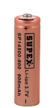 Supex Lityum Ion 3.7v 900mah Şarj Edilebilir Başlıklı Pil SP14500-900s