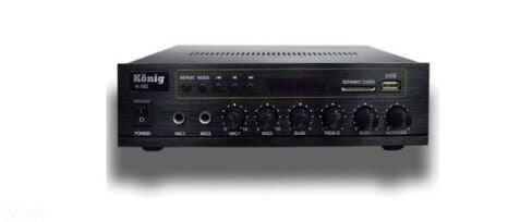 König K-150 - 2X80 Watt Usb/Bluetooth/2 Mikrofon Girişli Trafosuz Anfi