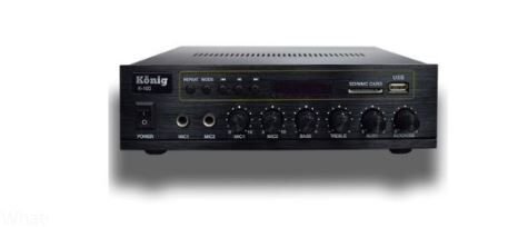 König K-150 - 2X80 Watt Usb/Bluetooth/2 Mikrofon Girişli Trafosuz Anfi