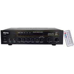 König K-150 - 2X80 Watt Usb/Bluetooth/2 Mikrofon Girişli Trafosuz Anfi