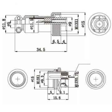 Magicvoice MV-29494 Dişi 4 Pinli Mini Mayk Fiş