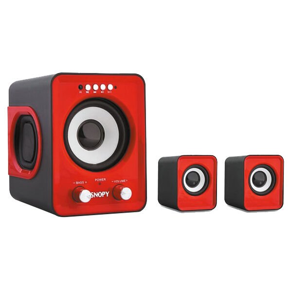 SNOPY SN-1130 2+1 MAVİ/KIRMIZI USB+SD+FM MULTİMEDYA SPEAKER