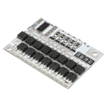 Weko WK-6776 5S 12V 100A BMS Devresi Lityum Batarya Şarj Modülü Koruma Kartı 60X46X3.5mm