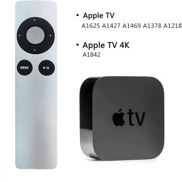 Apple TV Kumandası 1 2 3 4 MC377LL / A MC377Z / A A1156 A1378 MC572LL / A MD199LL / A A1427 A1469 A1294 MM4T2AM / A MM4T2AM / A MM4T22AM ZM/A Ses Komutsuz