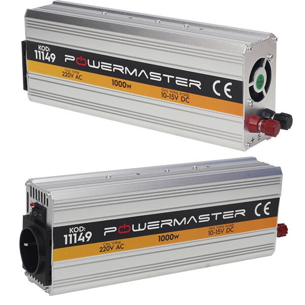 PowerMaster PM-11149 12 Volt - 1000 Watt Modifiye Sinüs İnverter