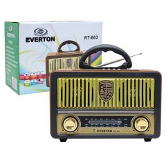 EVERTON RT-863BT USB/SD/FM/BLUETOOTH DESTEKLİ KUMANDALI NOSTALJİK RADYO