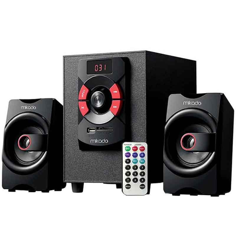 MIKADO MD-216BT 2+1 8W+3W*2 SİYAH USB-SD-FM-BLUETOOTH DESTEKLİ SPEAKER