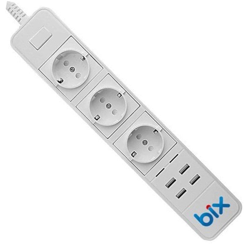 BİX BP-01 WİFİ 4 USB 3LÜ AKILLI POWER STRİPBİX AKIM KORUMALI PRİZ