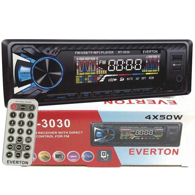 EVERTON RT-3030 USB/SD/FM/AUX MEKANİKSİZ OTO TEYP 4 X 50 WATT ÇİFT USB