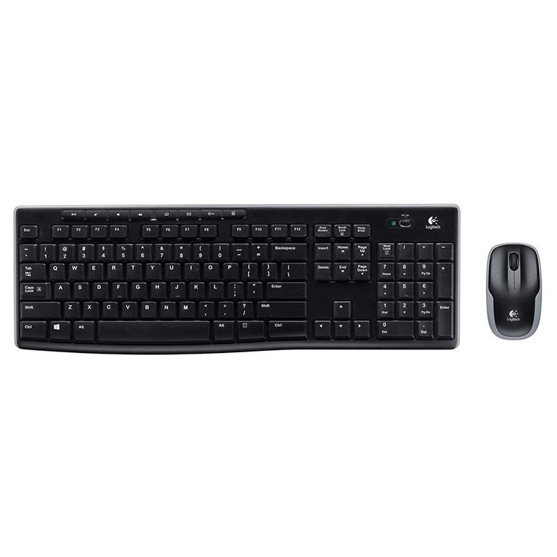 MK270 SİYAH KABLOSUZ Q KLAVYE SET