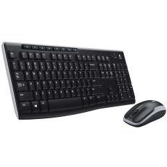 MK270 SİYAH KABLOSUZ Q KLAVYE SET