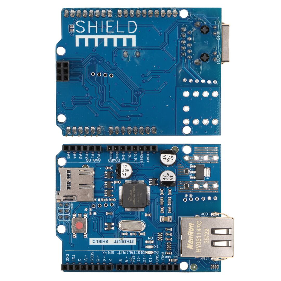 Arduino W5100 Ethernet Shield ve Micro SD Kart Modülü