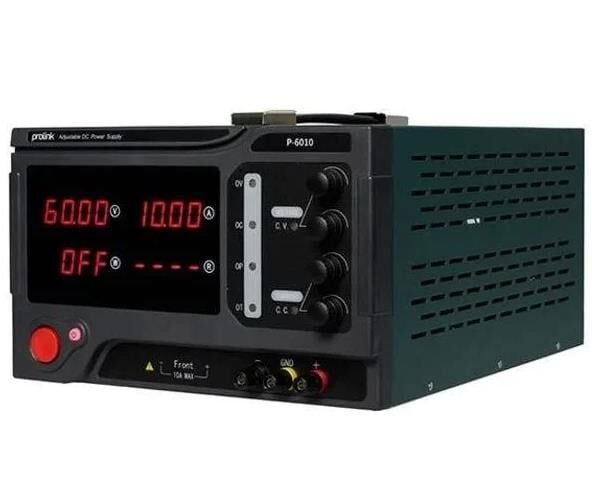 Prolink P-6010 0-60V 0-10A 10mv 10ma Tek Çıkışlı Dc Ayarlı Güç Kaynağı