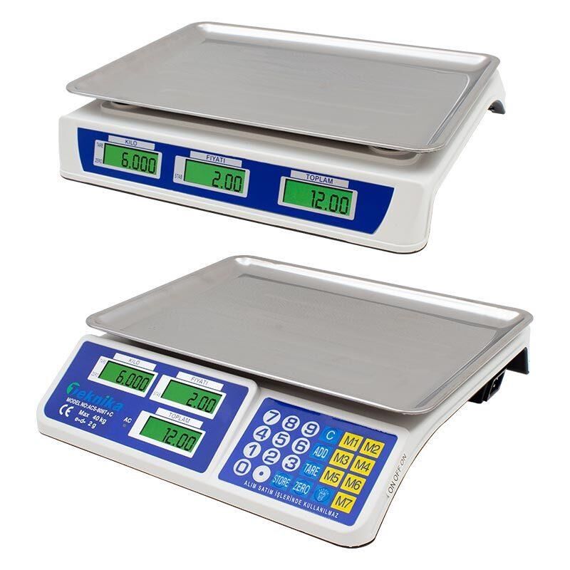 TEKNİKA ACS-809T+C 40 KG ELEKTRONİK TERAZİ
