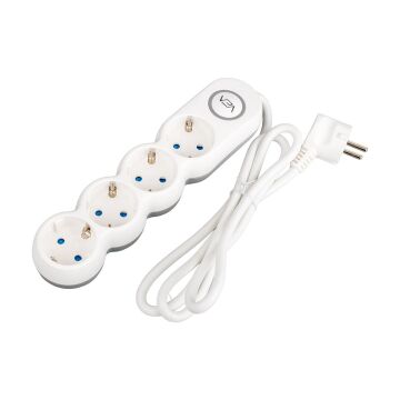 Vea VE-2S4S 4'Lü 1.5 Metre Kablolu Anahtarlı Grup Priz