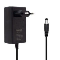 Weko 14.4 Volt - 1 Amper 5.5*2.5 Uçlu Plastik Işıklı Kasa Priz Tip Adaptör